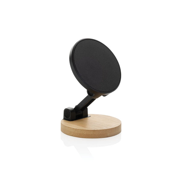 Supporto magnetico Magmount in bambù e plastica RCS nero - personalizzabile con logo