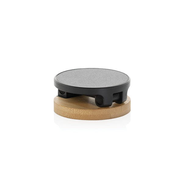 Supporto magnetico Magmount in bambù e plastica RCS nero - personalizzabile con logo