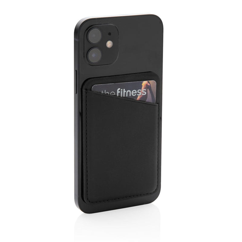 Supporto magnetico per smartphone nero - personalizzabile con logo