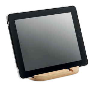 Supporto per tablet/smartphone beige - personalizzabile con logo