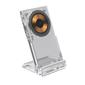 Supporto ricarica wireless magnetico 15W Magcharge trasparente - personalizzabile con logo