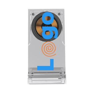 Supporto ricarica wireless magnetico 15W Magcharge trasparente - personalizzabile con logo