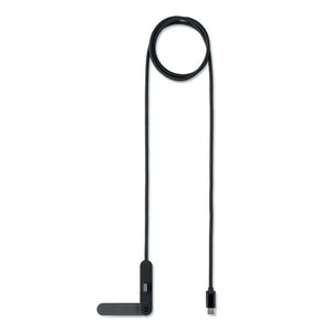 Supporto telefono con cavo Nero - personalizzabile con logo