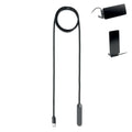 Supporto telefono con cavo Nero - personalizzabile con logo