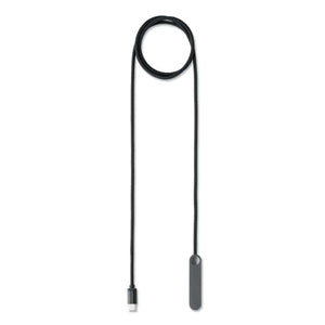 Supporto telefono con cavo Nero - personalizzabile con logo
