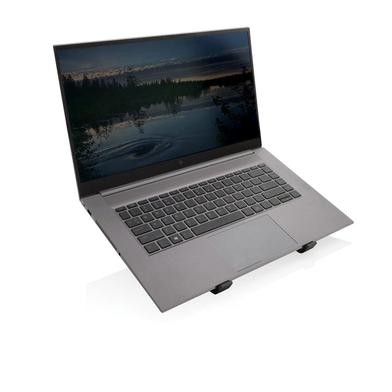 Supporto universale per PC/tablet Terra in alluminio RCS grigio - personalizzabile con logo