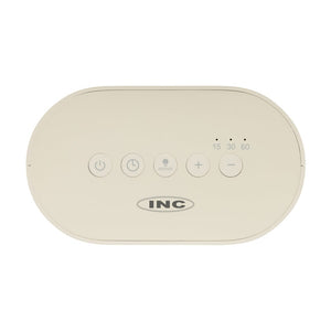 Sveglia con rumore bianco LumaRise in rPlastica RCS beige - personalizzabile con logo