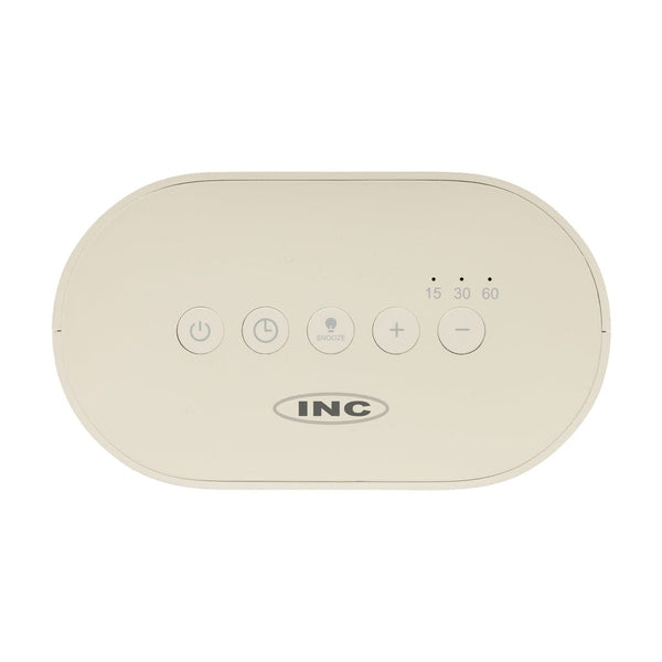 Sveglia con rumore bianco LumaRise in rPlastica RCS beige - personalizzabile con logo