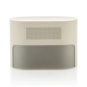 Sveglia con rumore bianco LumaRise in rPlastica RCS beige - personalizzabile con logo