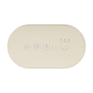Sveglia con rumore bianco LumaRise in rPlastica RCS beige - personalizzabile con logo