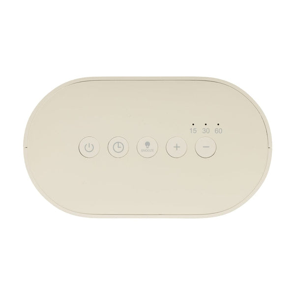 Sveglia con rumore bianco LumaRise in rPlastica RCS beige - personalizzabile con logo