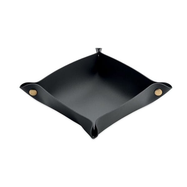 Svuotatasche pieghevole in PU Nero - personalizzabile con logo