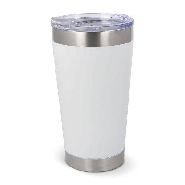 T-ceramic tazza termica con coperchio Cango 500ml Bianco - personalizzabile con logo