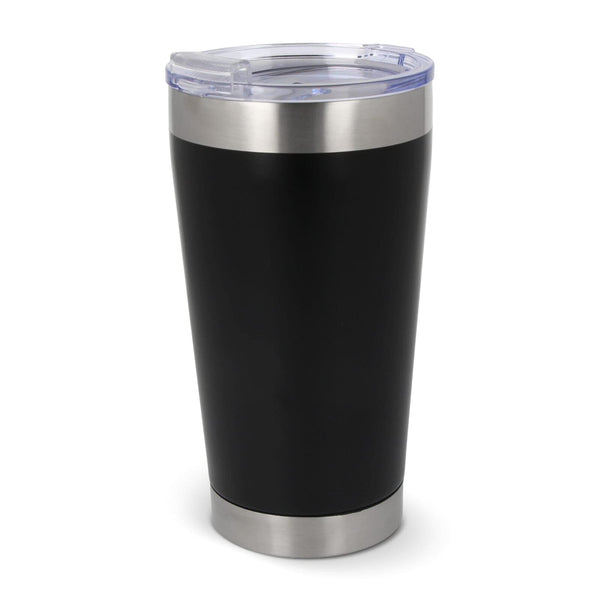 T-ceramic tazza termica con coperchio Cango 500ml Nero - personalizzabile con logo