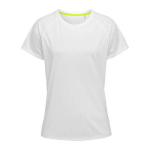 T-shirt Active 140 Raglan bianco / XS - personalizzabile con logo