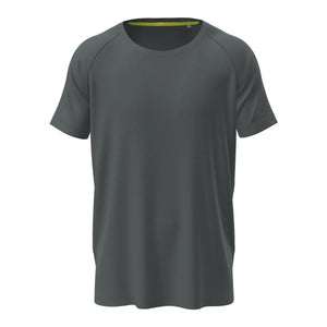 T-shirt Active 140 Raglan grigio / S - personalizzabile con logo