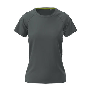T-shirt Active 140 Raglan grigio / XS - personalizzabile con logo