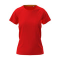 T-shirt Active 140 Raglan rosso / XS - personalizzabile con logo