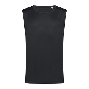 T-shirt Active 140 Sleeveless nero / S - personalizzabile con logo