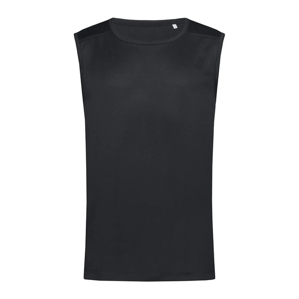T-shirt Active 140 Sleeveless nero / S - personalizzabile con logo