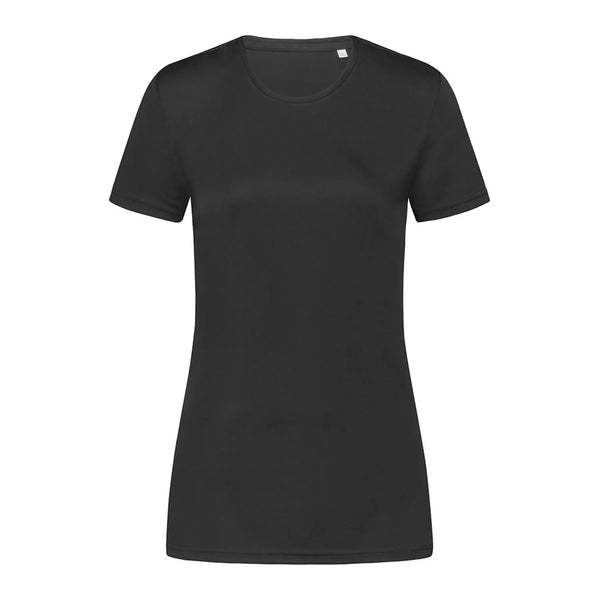 T-shirt Active Sports-t nero / S - personalizzabile con logo