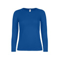 T-shirt B&C #E150 Manica Lunga Donna royal / XS - personalizzabile con logo
