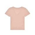 T-shirt B&C #E150 V Donna rosa / XS - personalizzabile con logo