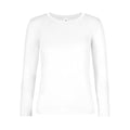 T-shirt B&C #E190 Manica Lunga Donna bianco / XS - personalizzabile con logo