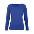 T-shirt B&C Inspire Manica Lunga T Donna blu / XS - personalizzabile con logo