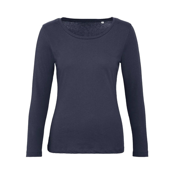 T-shirt B&C Inspire Manica Lunga T Donna navy blue / XS - personalizzabile con logo