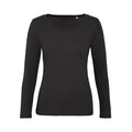 T-shirt B&C Inspire Manica Lunga T Donna nero / XS - personalizzabile con logo