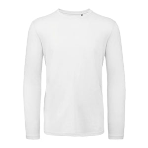 T-shirt B&C Inspire Manica Lunga T Uomo bianco / S - personalizzabile con logo