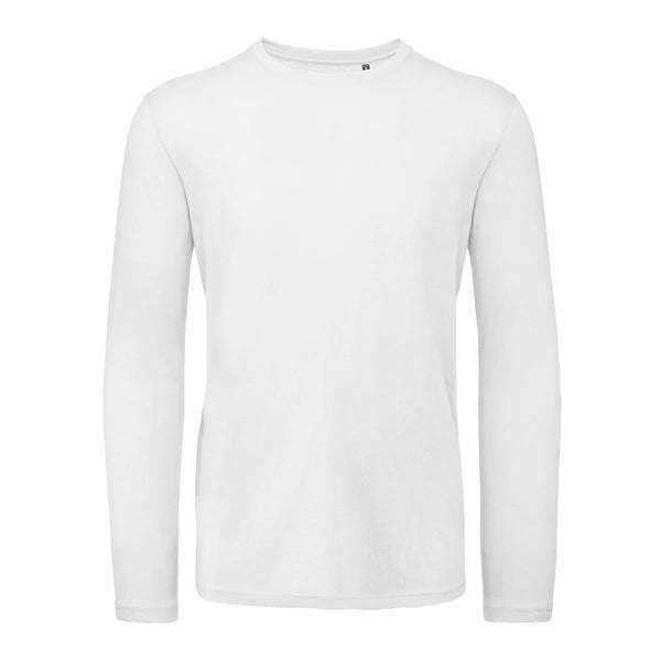 T-shirt B&C Inspire Manica Lunga T Uomo bianco / S - personalizzabile con logo
