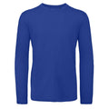 T-shirt B&C Inspire Manica Lunga T Uomo blu / S - personalizzabile con logo