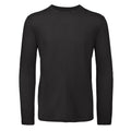 T-shirt B&C Inspire Manica Lunga T Uomo nero / S - personalizzabile con logo