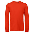 T-shirt B&C Inspire Manica Lunga T Uomo rosso / S - personalizzabile con logo