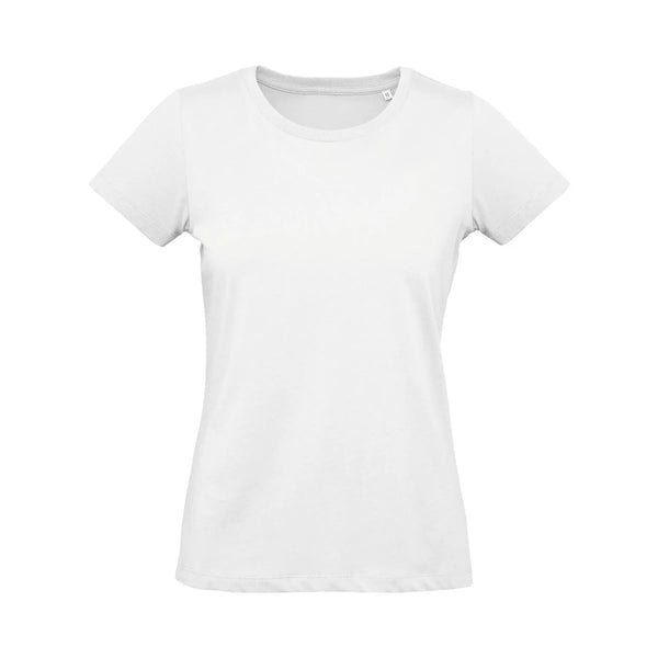 T-shirt B&C Inspire Plus T Donna bianco / XS - personalizzabile con logo