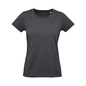 T-shirt B&C Inspire Plus T Donna grigio / XS - personalizzabile con logo