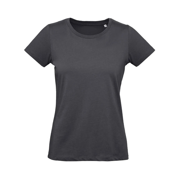 T-shirt B&C Inspire Plus T Donna grigio / XS - personalizzabile con logo