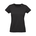 T-shirt B&C Inspire Plus T Donna nero / XS - personalizzabile con logo