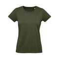 T-shirt B&C Inspire Plus T Donna verde / XS - personalizzabile con logo