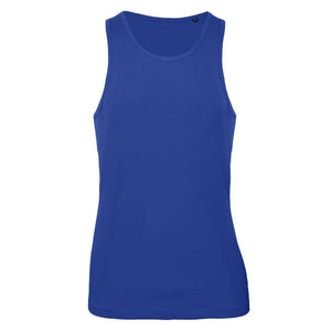 T-shirt B&C Inspire Tank T Uomo blu / S - personalizzabile con logo