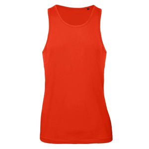 T-shirt B&C Inspire Tank T Uomo rosso / S - personalizzabile con logo