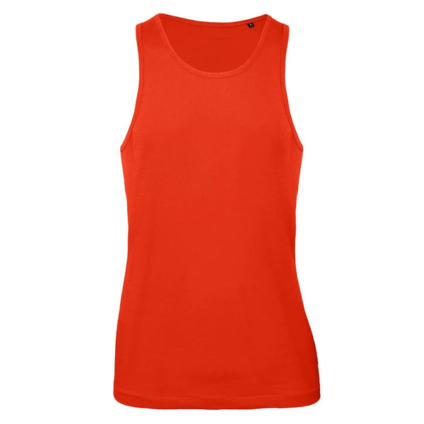 T-shirt B&C Inspire Tank T Uomo rosso / S - personalizzabile con logo