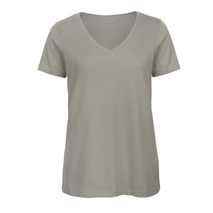 T-shirt B&C Inspire V T Donna grigio / XS - personalizzabile con logo