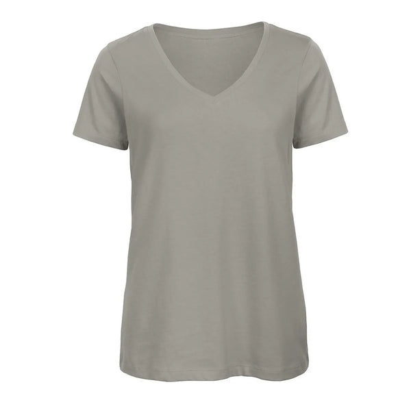 T-shirt B&C Inspire V T Donna grigio / XS - personalizzabile con logo