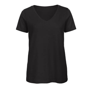 T-shirt B&C Inspire V T Donna nero / XS - personalizzabile con logo