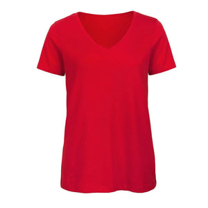 T-shirt B&C Inspire V T Donna rosso / XS - personalizzabile con logo