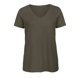 T-shirt B&C Inspire V T Donna verde / XS - personalizzabile con logo
