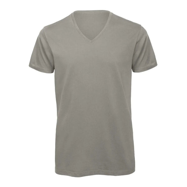 T-shirt B&C Inspire V T Uomo grigio / S - personalizzabile con logo